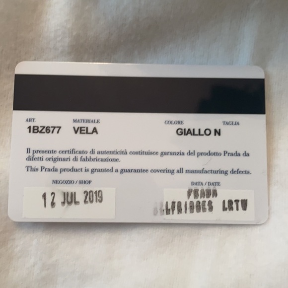 Prada Yellow Mini Knapsack - Picture 2 of 6